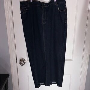 Jessica London Dark Blue Denim Skirt